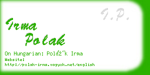 irma polak business card